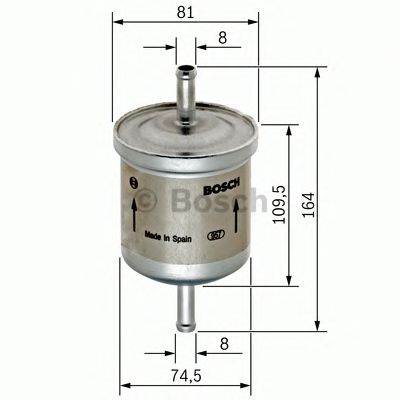 BOSCH 0 450 905 264 - Üzemanyagszűrő ALFA ROMEO AUDI FORD NISSAN SEAT SKODA VW VW (SVW)