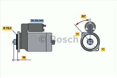 BOSCH 0 986 016 980 - önindító AUDI FORD LAMBORGHINI SEAT SKODA VW