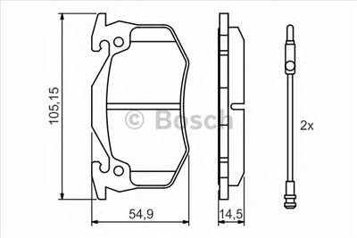 BOSCH 0 986 466 346 - fékbetét RENAULT