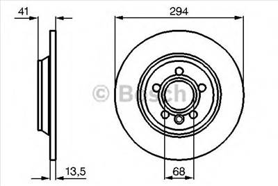 BOSCH 0 986 478 569 - féktárcsa FORD SEAT VW