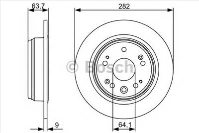 BOSCH 0 986 479 505 - féktárcsa HONDA
