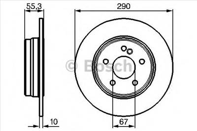 BOSCH 0 986 479 B41 - féktárcsa MERCEDES-BENZ