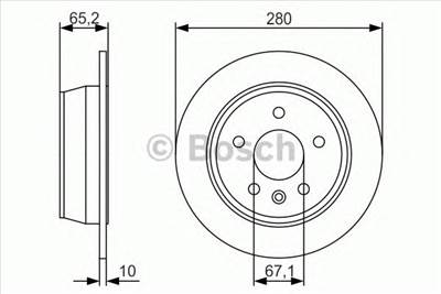 BOSCH 0 986 479 S02 - féktárcsa MERCEDES-BENZ
