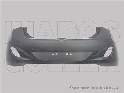 Hyundai I30 2012-2015 - Hátsó lökhárító fényezendő, PDC+Park.assist jel.