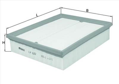MAHLE LX 622 - légszűrő AUDI BMW IRMSCHER OPEL SKODA VAUXHALL VW