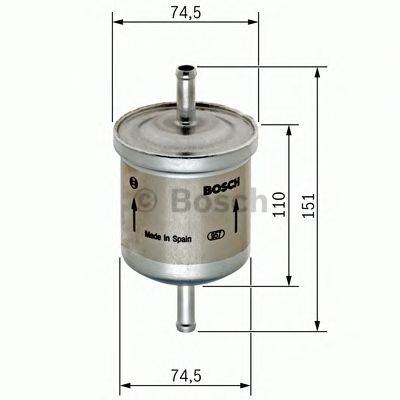 BOSCH 0 450 905 275 - Üzemanyagszűrő BMW CITROËN MERCEDES-BENZ VW