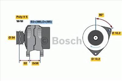 BOSCH 0 986 041 240 - generátor OPEL VAUXHALL