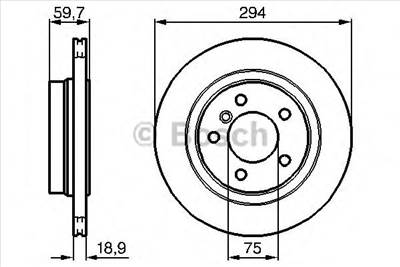 BOSCH 0 986 478 570 - féktárcsa BMW BMW (BRILLIANCE)