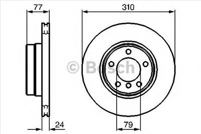 BOSCH 0 986 479 055 - féktárcsa BMW BMW (BRILLIANCE)