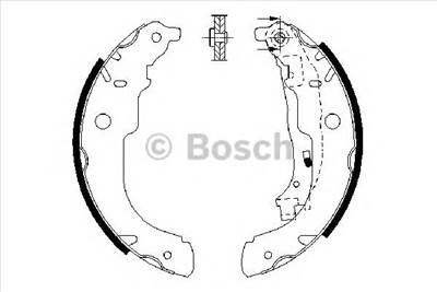 BOSCH 0 986 487 721 - fékpofakészlet CITROËN DS PEUGEOT
