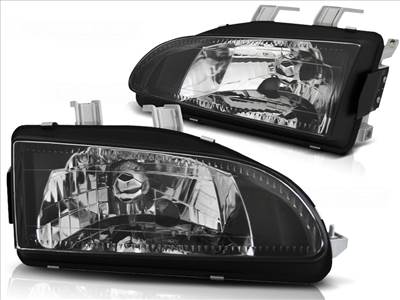 Honda Civic V HONDA CIVIC 1991.09-1995.08 Fekete 2D/3D Első lámpa  lpho15