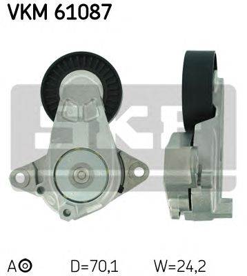 SKF VKM 61087 - hosszbordásszíj feszítőgörgő DAIHATSU TOYOTA