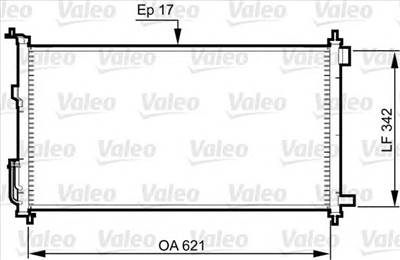 VALEO 817836 - klíma kondenzátor NISSAN