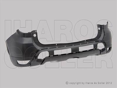 Dacia Duster 2018-2021 - Hátsó lökhárító alapozott, szenz. jel.