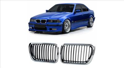 BMW E36 1995-2000 facelift utáni króm - fekete vese