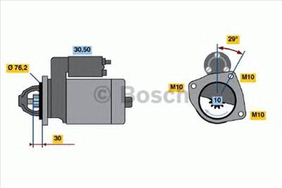 BOSCH 0 986 017 060 - önindító FORD FORD (CHANGAN) FORD AUSTRALIA MAZDA VOLVO