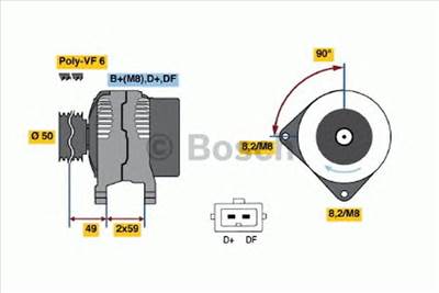 BOSCH 0 986 041 300 - generátor FORD SEAT VW