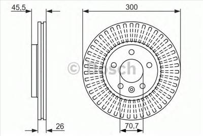 BOSCH 0 986 479 C56 - féktárcsa CHEVROLET HOLDEN OPEL VAUXHALL