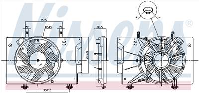 NISSENS 85810 - hűtőventillátor FORD