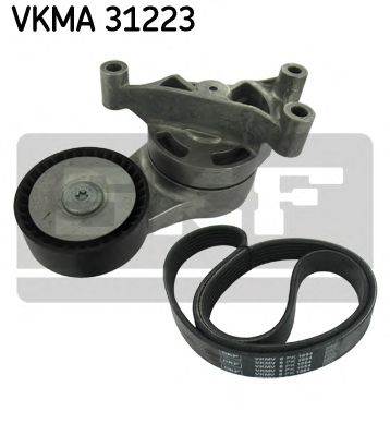 SKF VKMA 31223 - hosszbordás szíj készlet AUDI SEAT SKODA VW