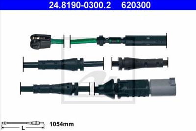 ATE 24.8190-0300.2 - fékbetét kopásjelző BMW