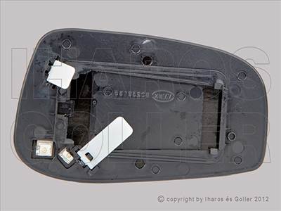 Volvo S80 1998-2006 - Tükörlap cserélhető bal, domború, fűthető -07