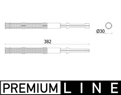 MAHLE AD 303 000P - klíma szárítószűrő MERCEDES-BENZ