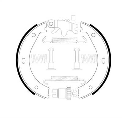 BOSCH 0 204 113 804 - kézifék fékpofakészlet ALPINA BMW