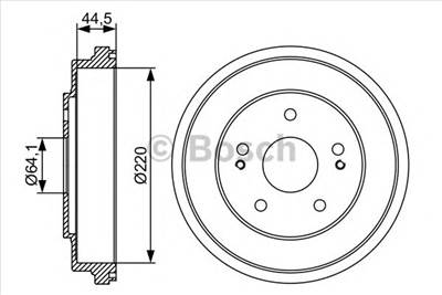BOSCH 0 986 477 147 - fékdob HONDA