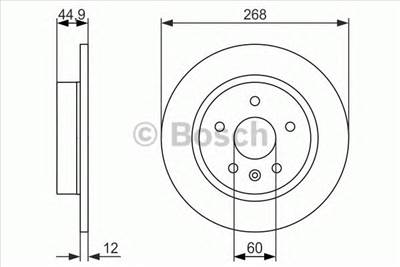 BOSCH 0 986 479 C57 - féktárcsa CHEVROLET HOLDEN OPEL VAUXHALL