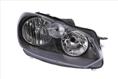 Volkswagen Golf VI. 2008.10.01-2012.09.30 utángyártott új jobb első fényszóró H7/H15, fek.h.,Hella tip. (motorral) DEPO 5k1941006s