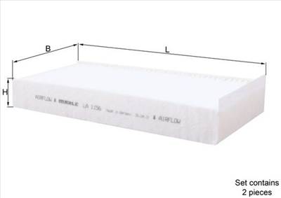 MAHLE LA 1156/S - pollenszűrő BMW MINI SUZUKI