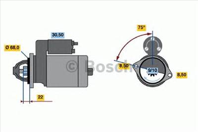 BOSCH 0 986 017 120 - önindító CHEVROLET DAEWOO FIAT HOLDEN OPEL VAUXHALL