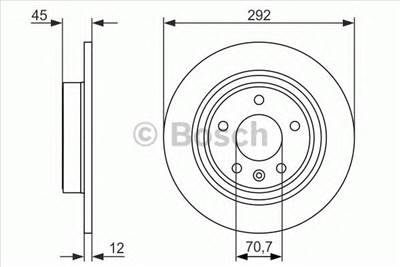 BOSCH 0 986 479 C58 - féktárcsa CHEVROLET HOLDEN OPEL VAUXHALL