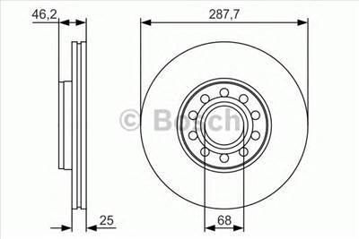 BOSCH 0 986 479 S19 - féktárcsa SKODA VW