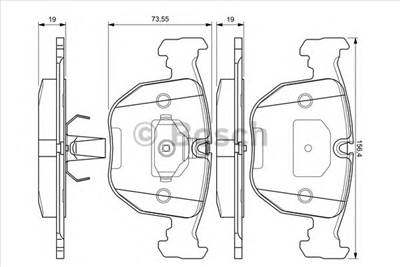 BOSCH 0 986 494 028 - fékbetét BMW