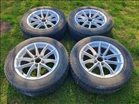  5x120 lyukosztású 17" használt alufelni, rajta 225/60 kopott Nokian téli gumi gumi 