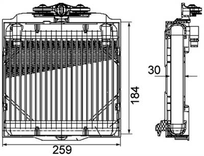 MAHLE CLC 102 000P - olajhűtő, automata váltó BMW
