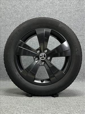 gyári Skoda alufelni szett 6.5x17 et41 5x112 215/55 téli gumival