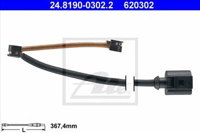 ATE 24.8190-0302.2 - fékbetét kopásjelző AUDI CUPRA SEAT