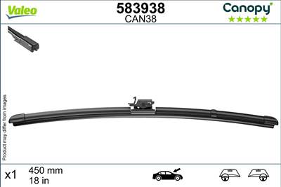 Mercedes Viano 2019- W447 (V) - Ablaktörlő lapát 1db (CAN38) 450 Vez./ut. o