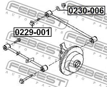 FEBEST 0229-001 - Dőlésállító csavar INFINITI NISSAN