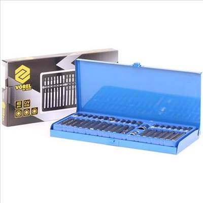 Vorel 40 darabos torx bitfej készlet CrV6150