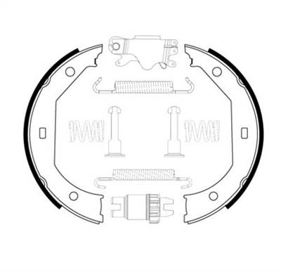 BOSCH 0 204 113 806 - kézifék fékpofakészlet BMW