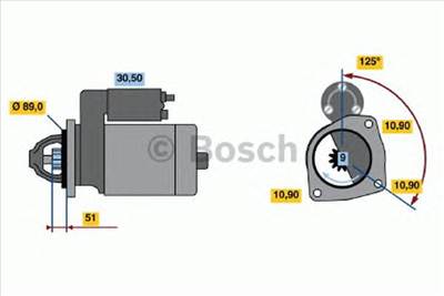 BOSCH 0 986 017 240 - önindító MAZ MERCEDES-BENZ