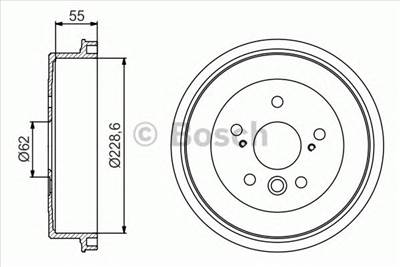 BOSCH 0 986 477 168 - fékdob TOYOTA