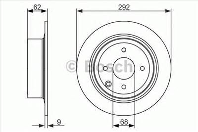 BOSCH 0 986 479 742 - féktárcsa NISSAN NISSAN (DONGFENG)