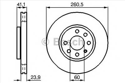 BOSCH 0 986 479 B46 - féktárcsa HOLDEN OPEL VAUXHALL