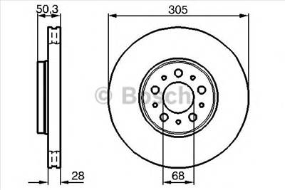 BOSCH 0 986 479 C59 - féktárcsa VOLVO