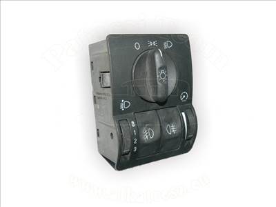 Opel Combo C 2001-2011 - kapcsoló, külső/belső világítás, ködlámpához, kivéve xenon, fekete, jelölés: NY